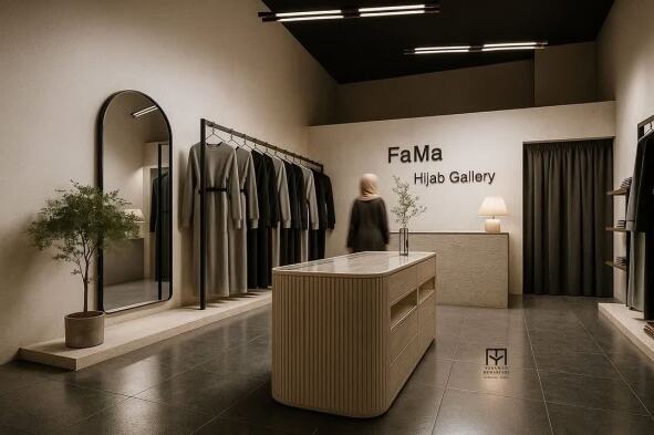 طراحی داخلی گالری فاما